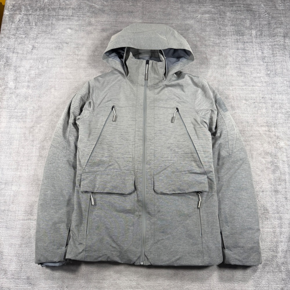 The North Face Jacket Mens Small Gray Expedition GoreTex Proven Hooded Shell